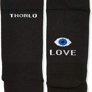 Thorlos Eye Love Black Crew Socks